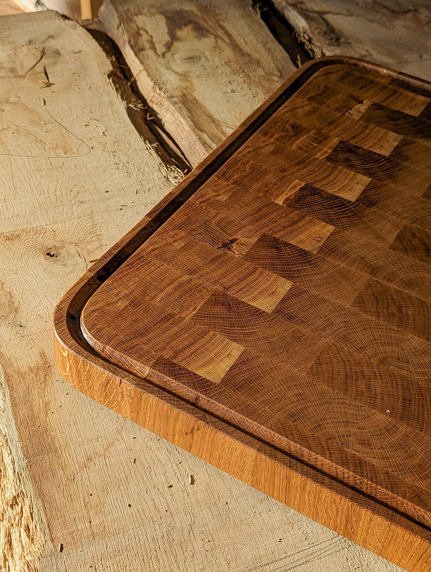 BARA – French Oak Kitchen Chopping Block | End Grain