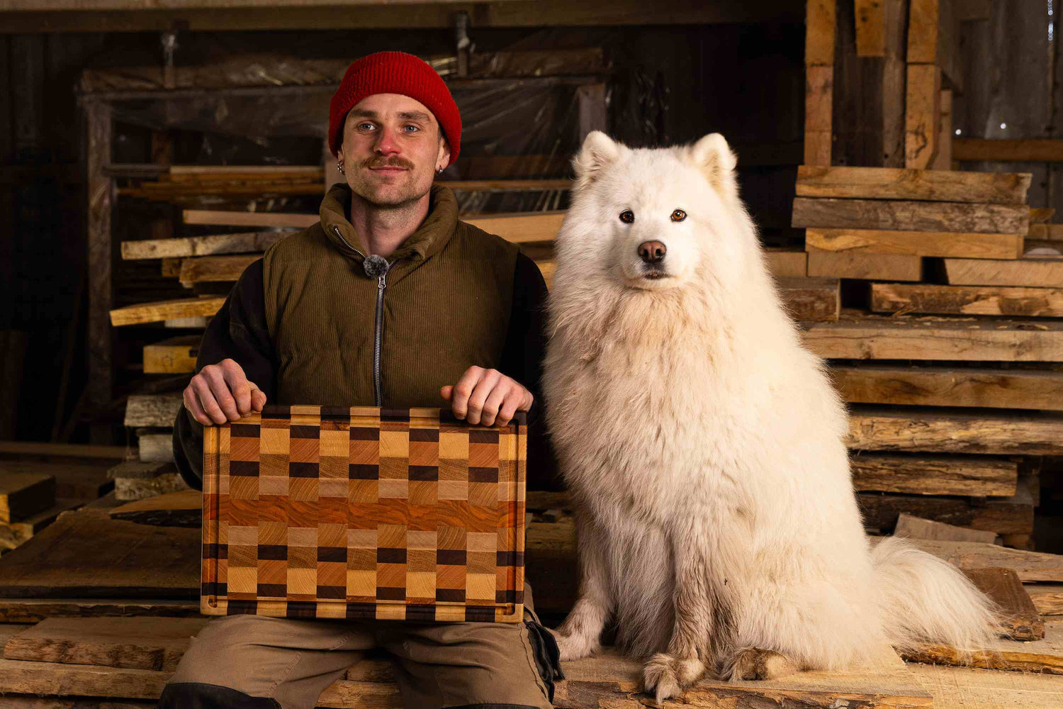 Nicolas, artisan Planc'h, à l'atelier de Saint-Briac-sur-Mer