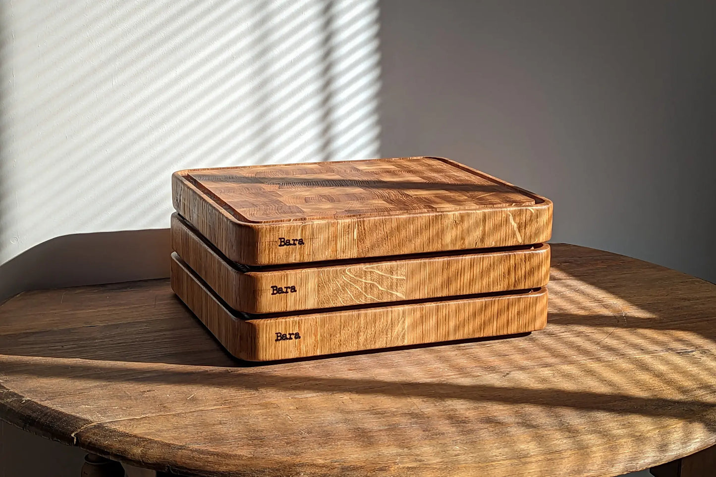 BARA – French Oak Kitchen Chopping Block | End Grain
