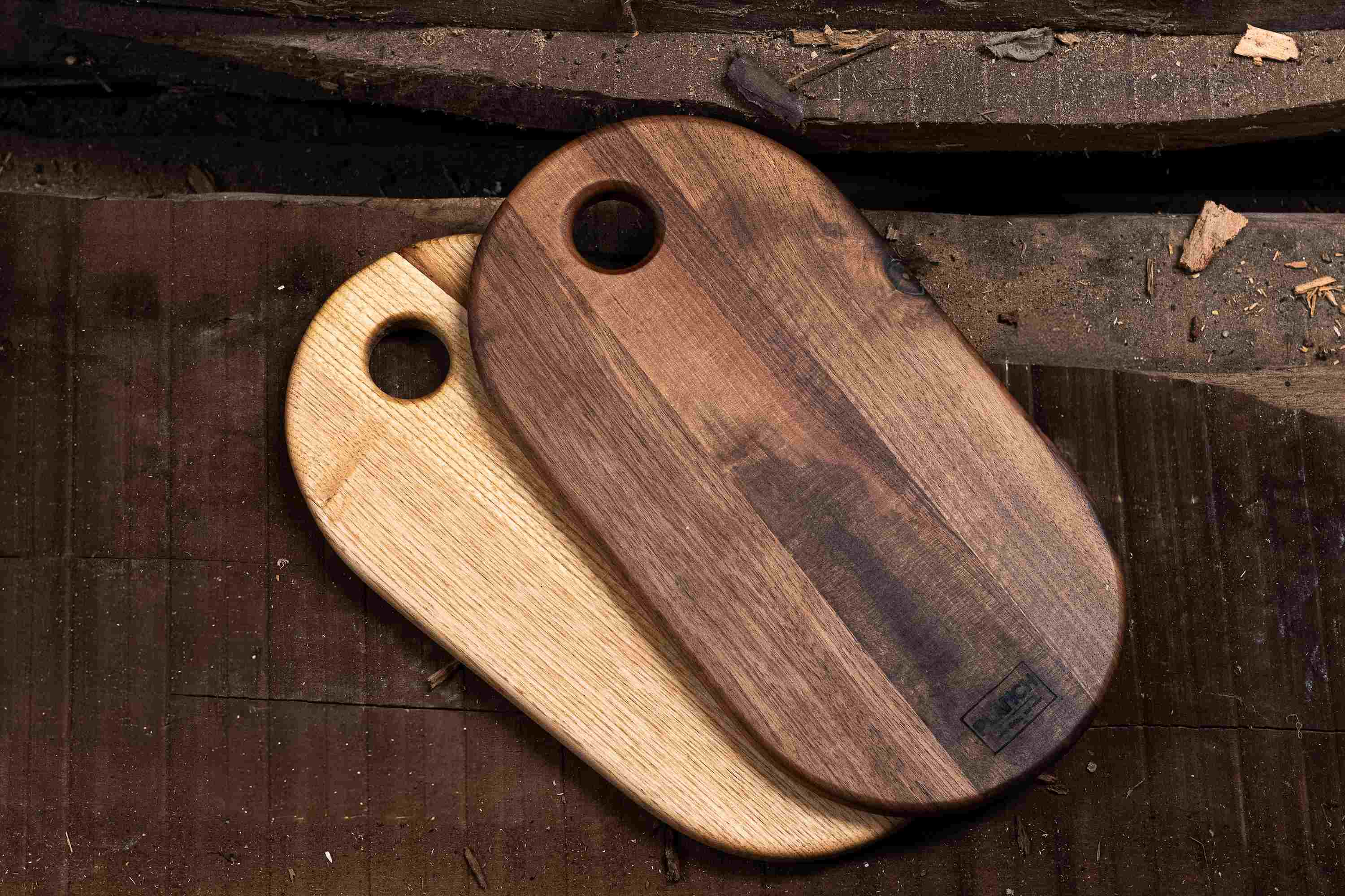 Roz – Planche à découper ronde artisanale bois | Planc'h